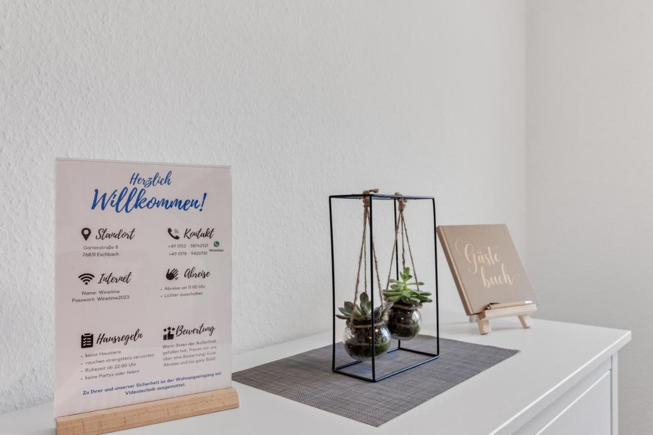 Winetime - Fuer 3 - Naehe Madenburg - Burg Landeck Apartment Eschbach  Екстериор снимка